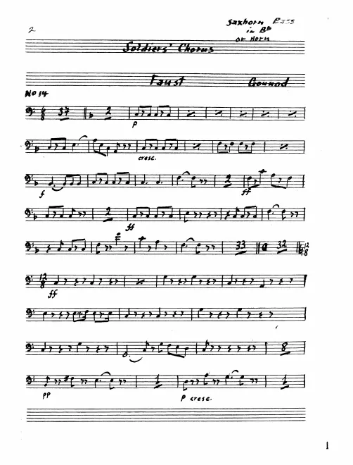 Bass Saxhorn (B)