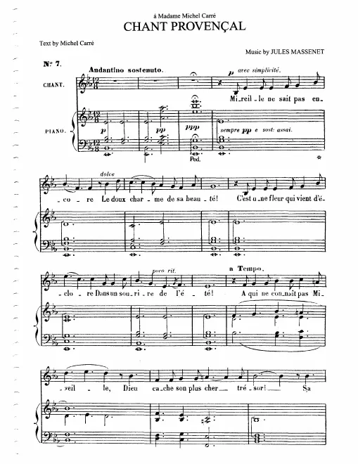 Complete score (E major, medium voice and piano)