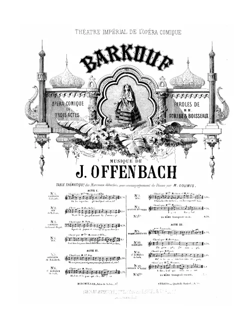 No.8, Chanson du chien: "Ici, Barkouf" (Act II)