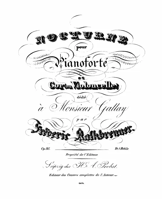 Piano Score and Horn (and alternate Cello) Parts