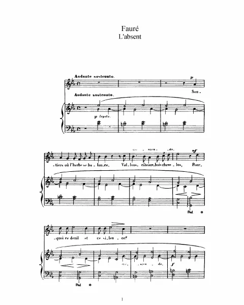 3. L'absent (C minor)