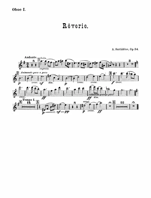 Oboe 1, 2