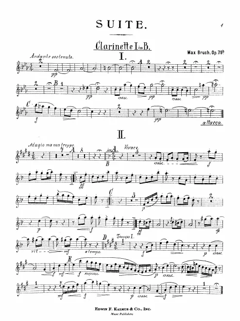 Clarinet 1, 2 (B♭/A)