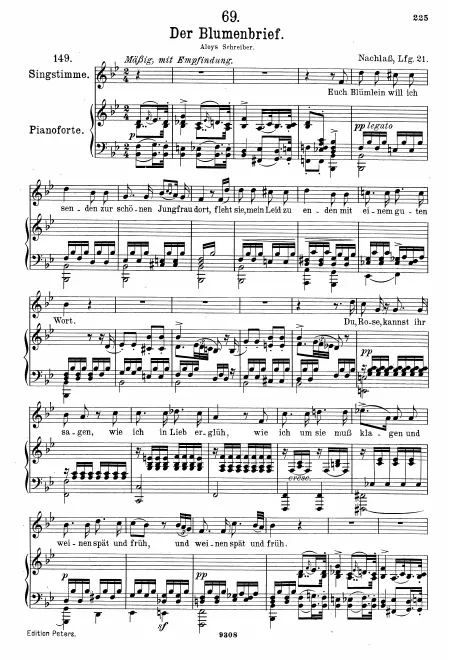Complete Score (High voice, transposed to B♭ major)