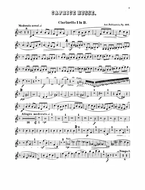 Clarinet 1, 2 (B♭)