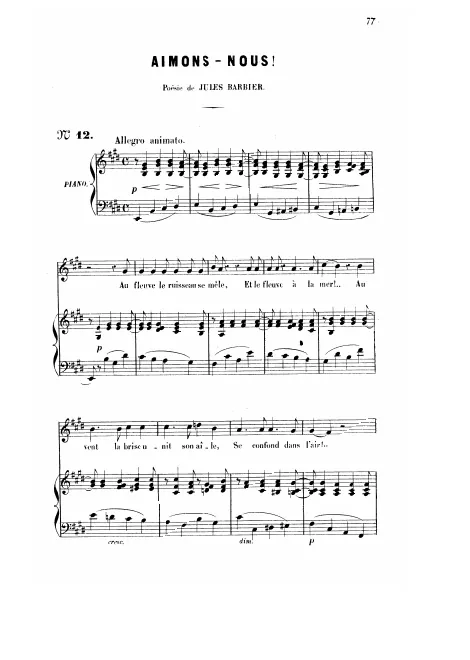 Complete Score (E major)