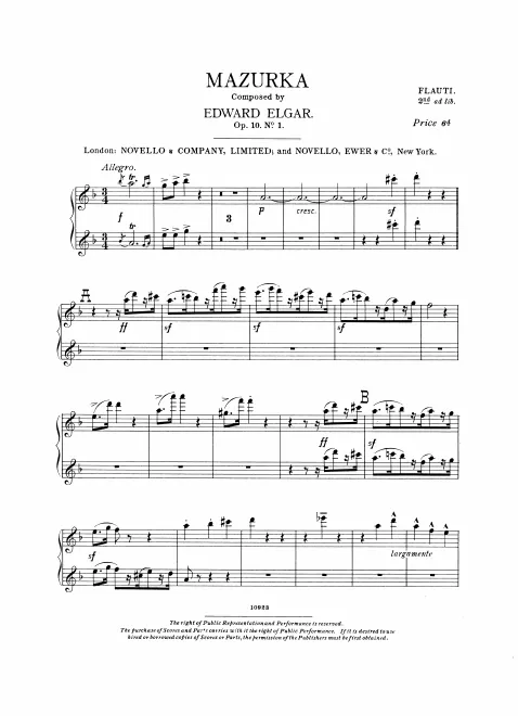 Flute 1/2 (also Piccolo (2nd ad lib.)