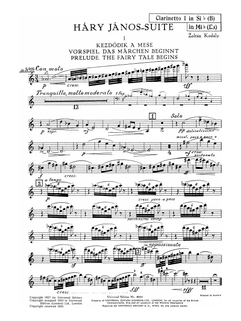 Clarinet 1 (B♭/E♭)