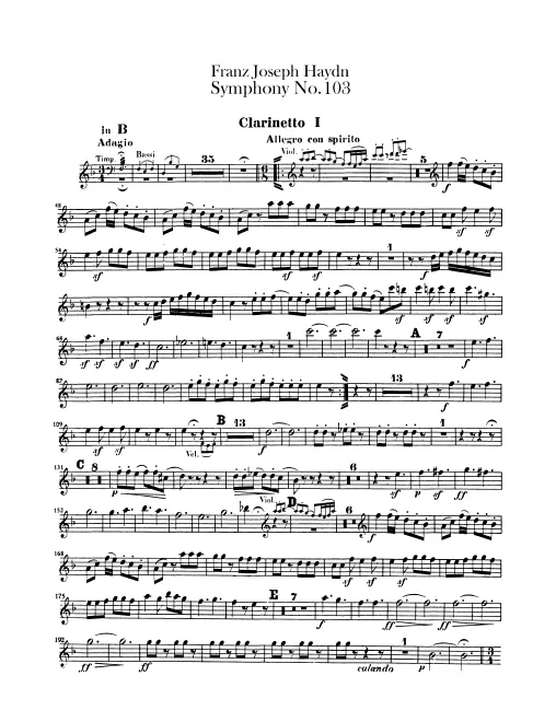 Clarinet 1, 2 (B♭)