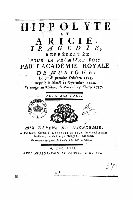 Complete Libretto (1757)