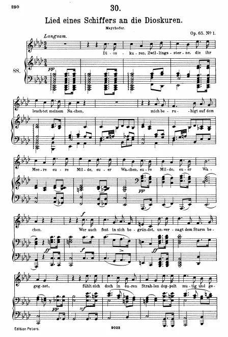 Complete Score (original/high voice, )