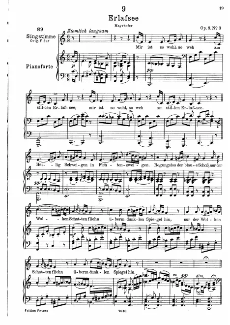 Complete Score (Low voice, transposed to C major)