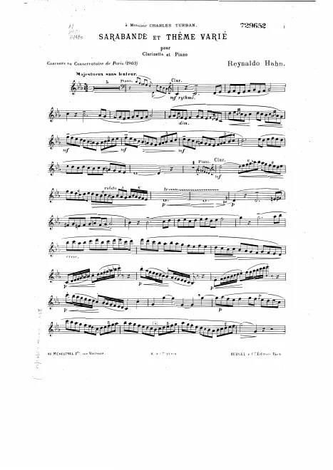Clarinet Part