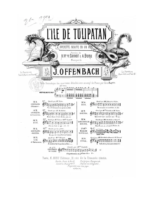 No.2 bis , Couplets: "J'ai perdu mon ami"