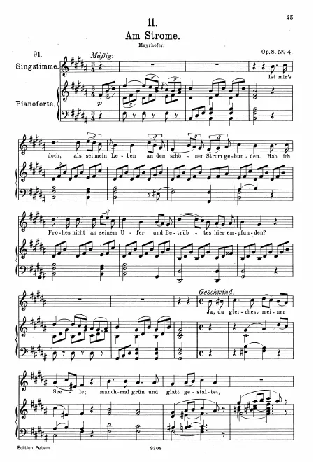 Complete Score (Original / High voice, B major)