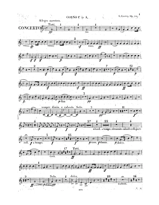 Horn 1, 2 (A/E♭/F)