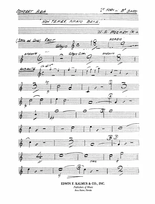 Horn 1 (B♭ basso)