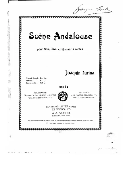 Piano score