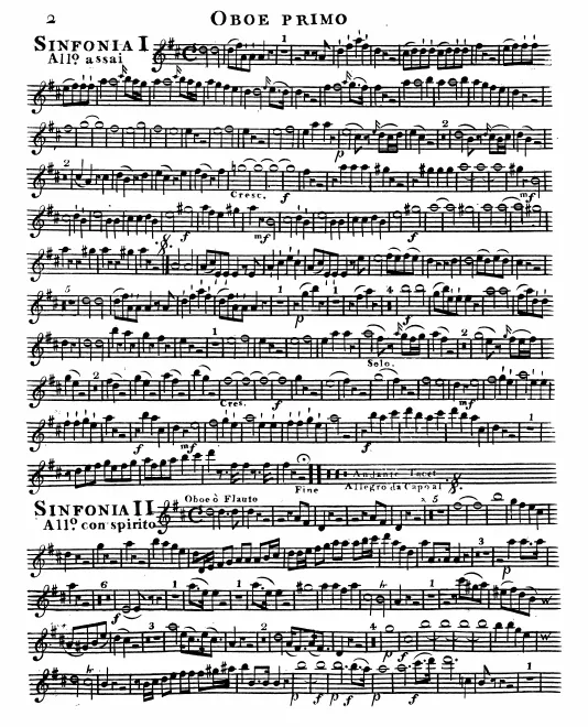 Oboe 1, 2