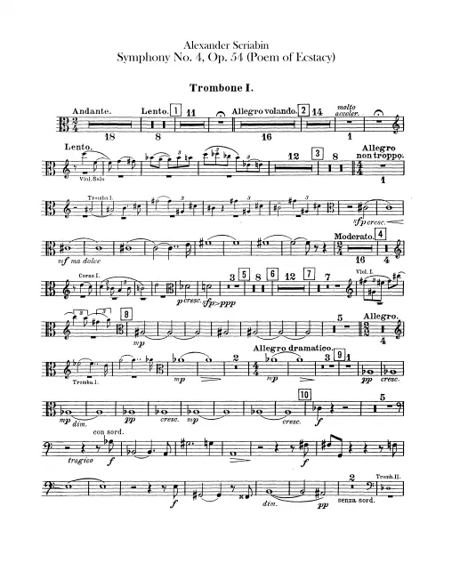 Trombone 1, 2, 3, Tuba