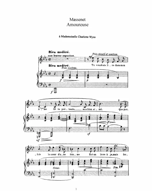 Complete Score (E♭ Major: high voice and piano)
