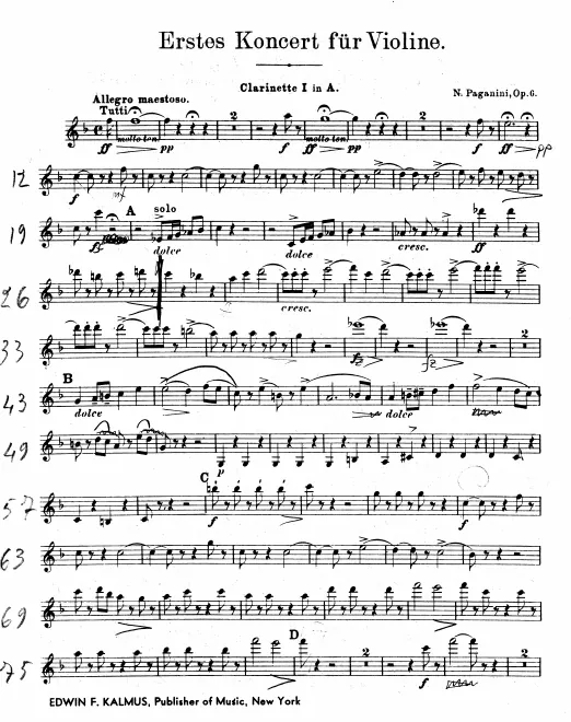 Clarinet 1, 2 (A)