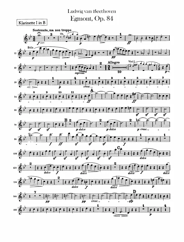 Clarinets 1, 2 (B♭)