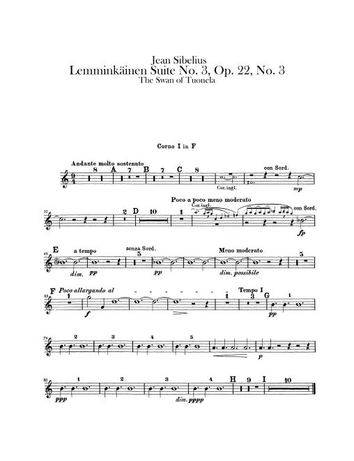 Horn 1, 2, 3, 4 (F)