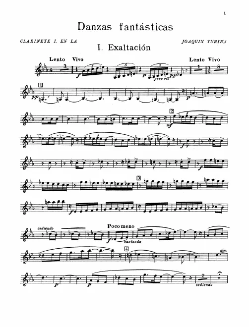 Clarinet 1, 2, Bass Clarinet (B♭/A)