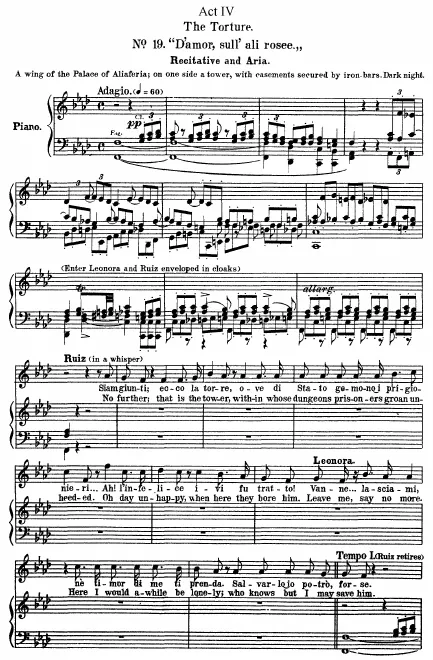 19. Recitative and Aria: D'amor sull'ali rosee ... Tu vedrai che amore in terra