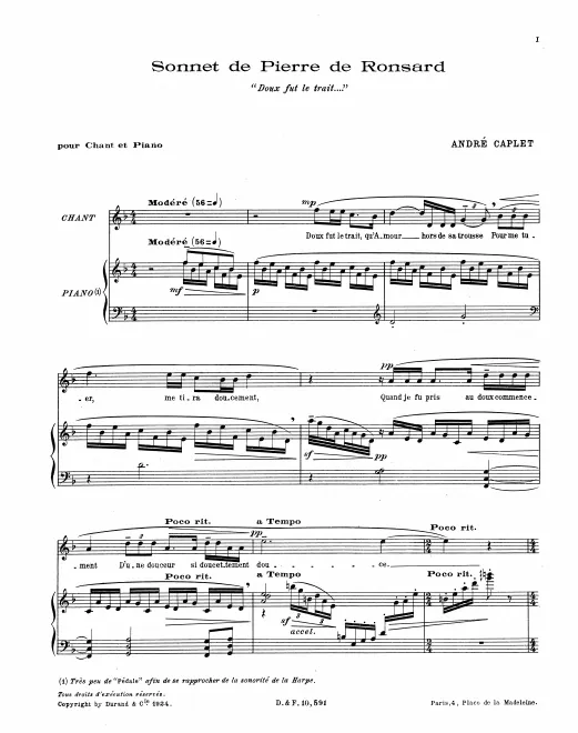 Complete Score (voice and piano)