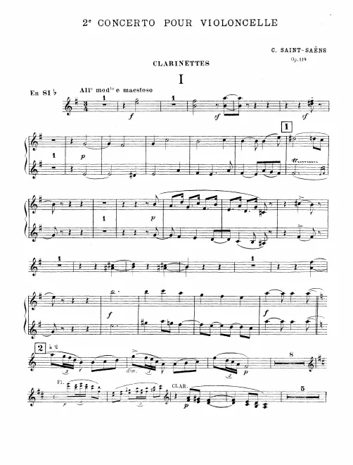 Clarinet 1/2 (B♭/A)