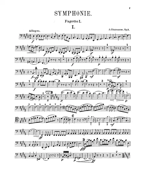 Bassoon 1, 2