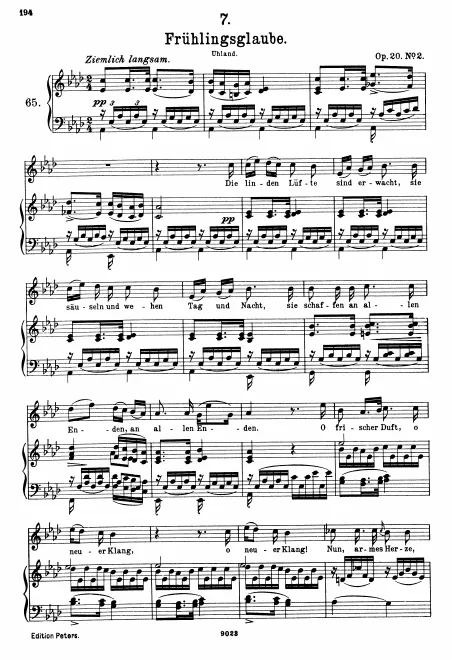 Complete Score (Original/High voice, A♭ major)