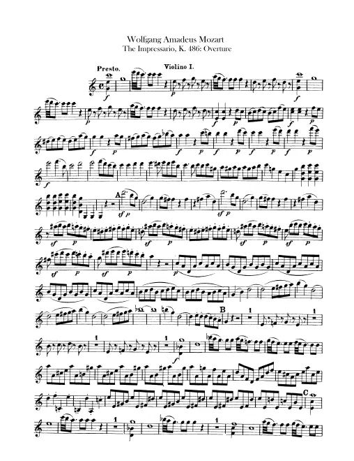 Violins I, II
