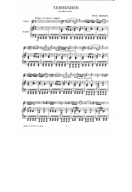 3. Leclair: Tambourin