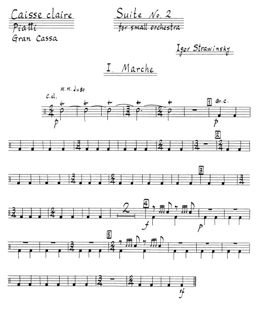 Snare Drum/Cymbals/Bass Drum