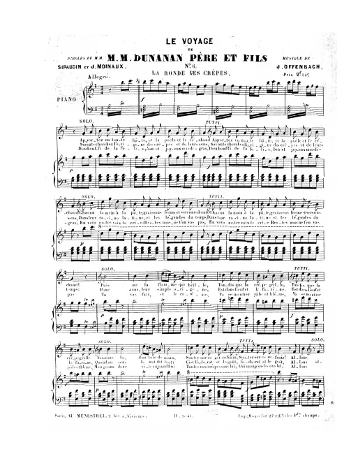 No.6, La ronde des crèpes: "Apportez en toute hâte" (Act II, No.11)