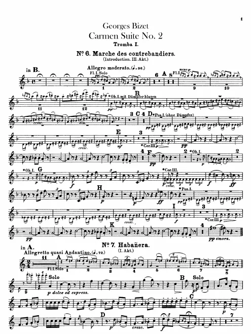 Trumpet 1, 2 (A, B♭)