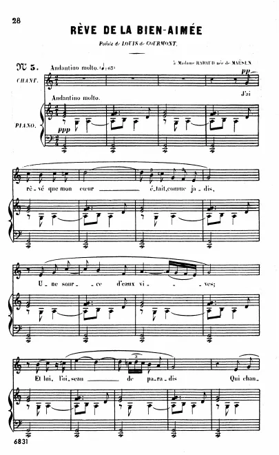 Complete Score (C Major: high voice and piano)