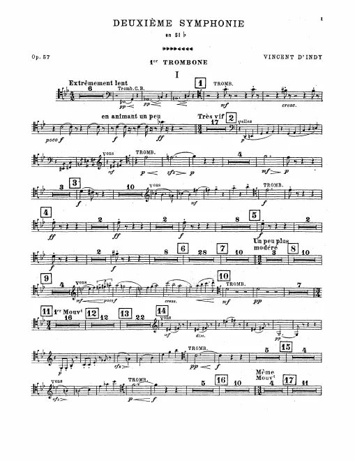 Trombone 1, 2, 3, Contrabass Trombone