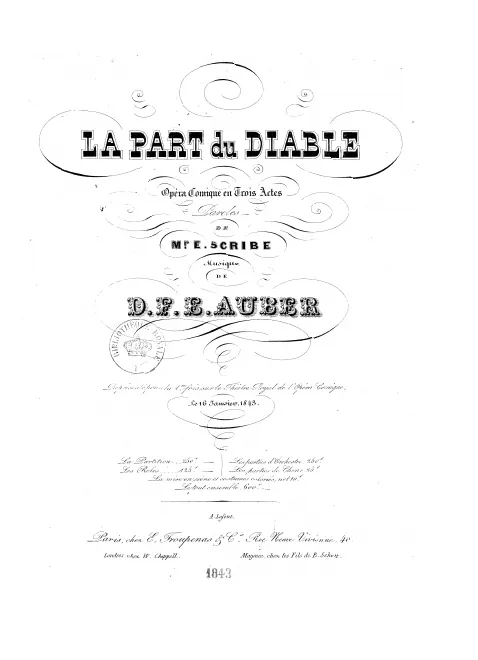 Preliminaries Overture Act I Act II (Nos. 78)