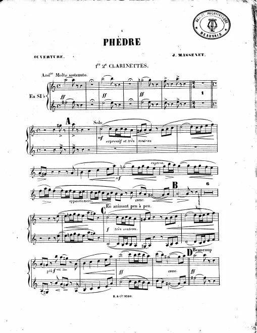 Clarinet 1/2 (B♭-A)