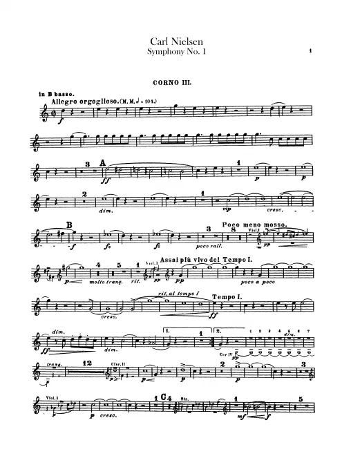 Horn 3, 4 (B, F)