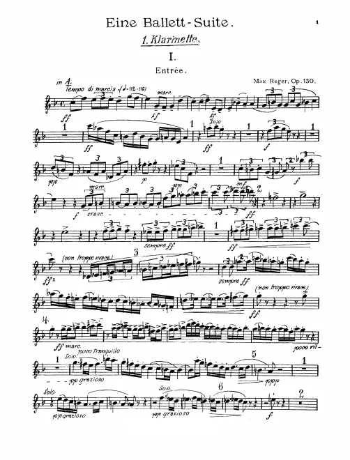 Clarinet 1, 2 (A, B)