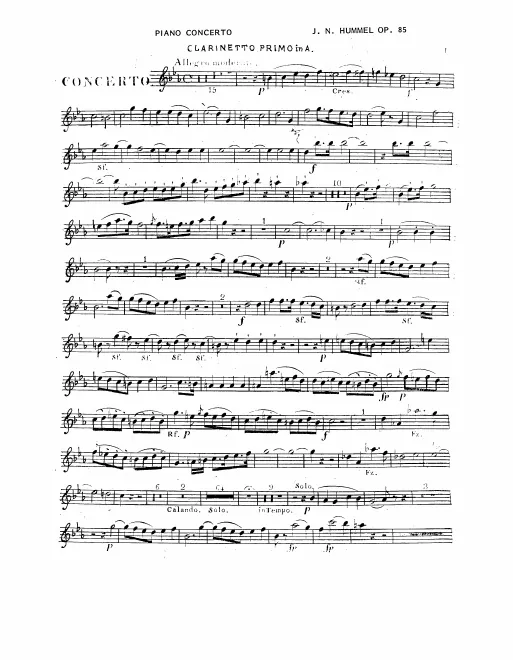 Clarinet 1, 2 (A)