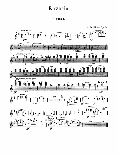 Flute 1, 2