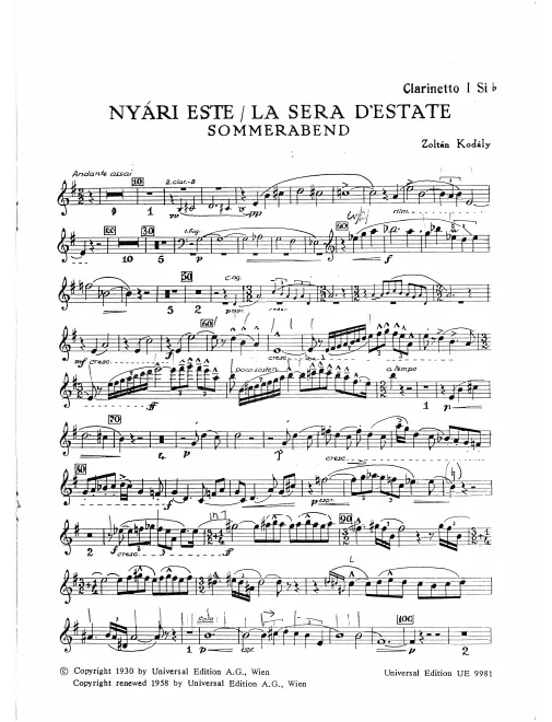 Clarinet 1 (B)