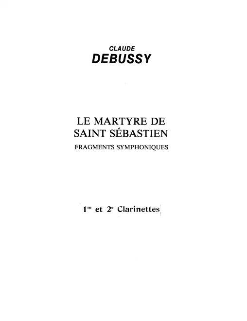 Clarinet 1/2, 3 (A/B♭), Bass Clarinet (B♭)