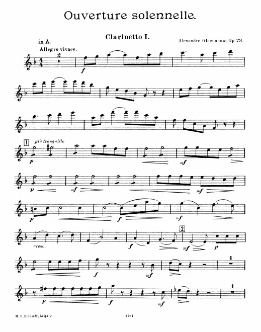Clarinet 1, 2 (A/B)